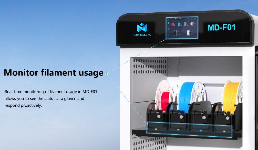 Mingda MD-F01 - Automated Filament Feed Dehumidifier Cabinet