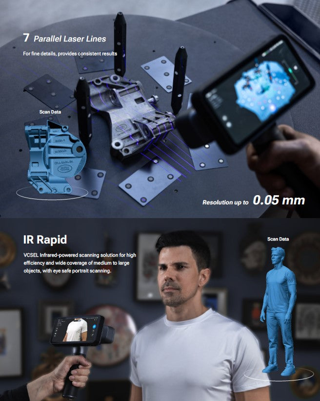 Instagram Rigil Einscan Rigil - Wireless 3D Scanner – Contrive Mechanical Design LLC