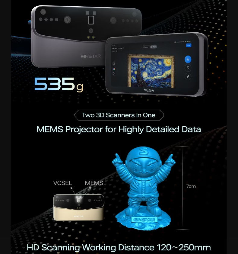 Einstar Vega - Wireless 3D Scanner