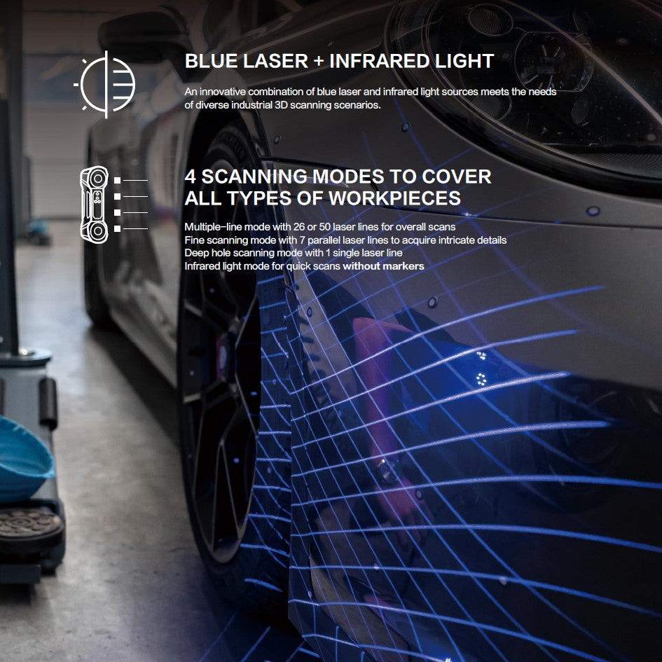 Freescan Combo+ - Metrology Grade 3D Scanner