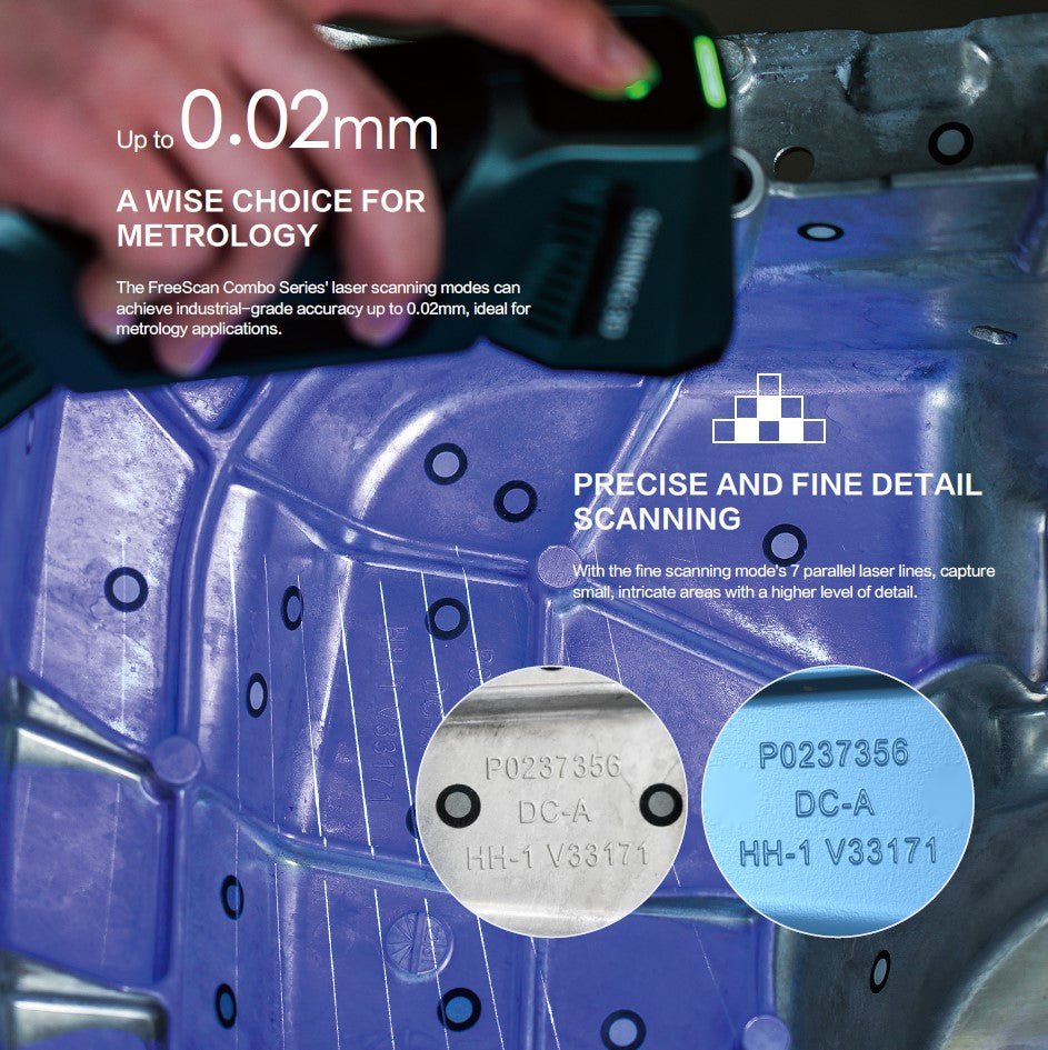 Freescan Combo+ - Metrology Grade 3D Scanner