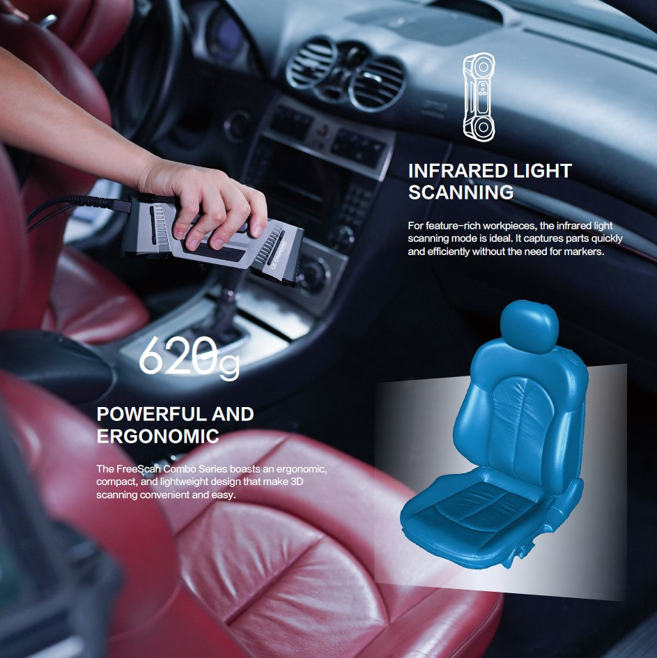 Freescan Combo+ - Metrology Grade 3D Scanner