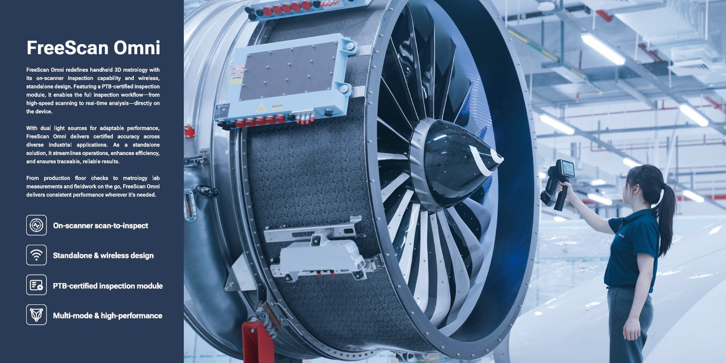 Freescan Omni - Wireless Metrology Grade 3D Scanner