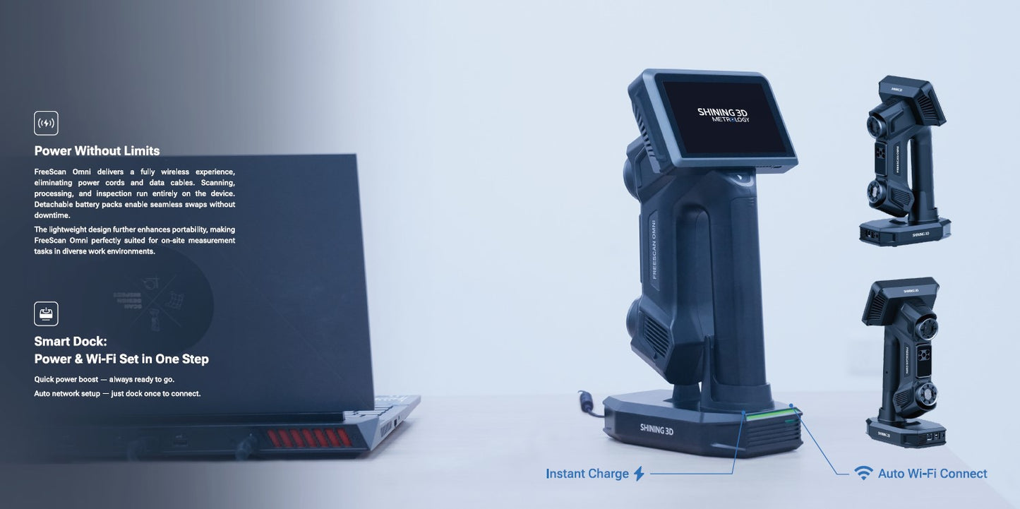 Freescan Omni - Wireless Metrology Grade 3D Scanner