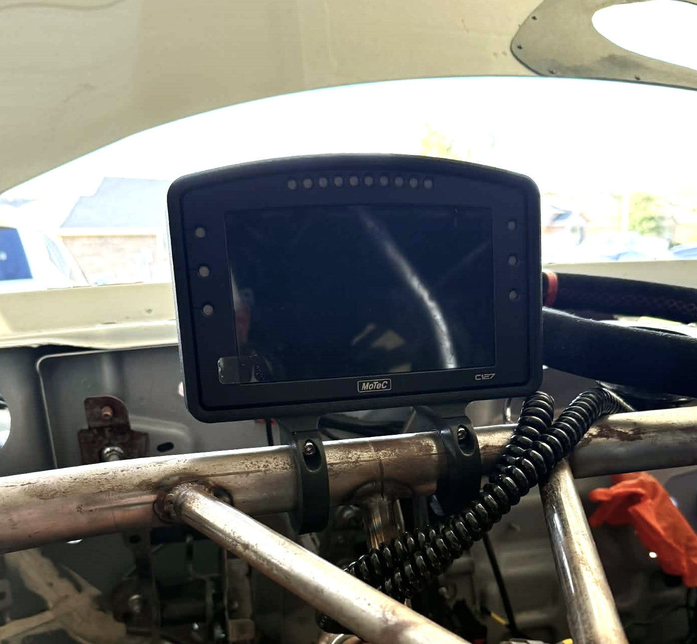 MoTeC C125 Dash Mount - Cage Mounted