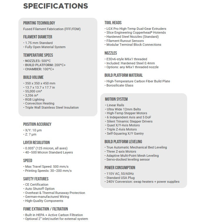 Vision Miner 22IDEXv4 Ultra High-Temperature Printer